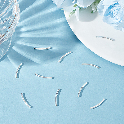 10Pcs Tube 925 Sterling Silver Beads STER-BBC0005-62-1
