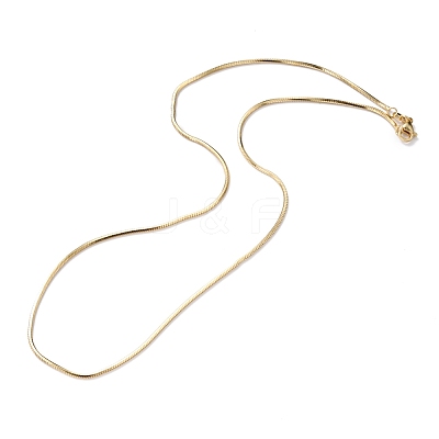 Brass Snake Chain Necklaces NJEW-I247-03G-1