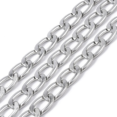 Oval Oxidation Aluminum Curb Chains CHA-K003-08P-1