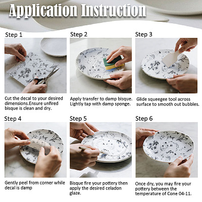 Paper Ceramic Decals DIY-WH0729-034-1