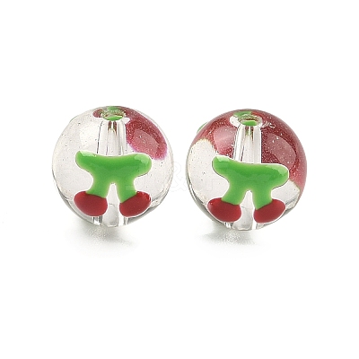 Transparent Glass Enamel Beads GLAA-P078-01A-06-1