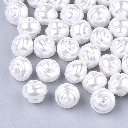 Eco-Friendly ABS Plastic Imitation Pearl Beads X-OACR-T012-10A-1