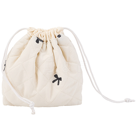 Portable Travel Cotton Drawstring Storage Clutch Bags ABAG-WH20005-25B-1