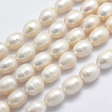 Natural Cultured Freshwater Pearl Beads Strands PEAR-F007-67-01-1