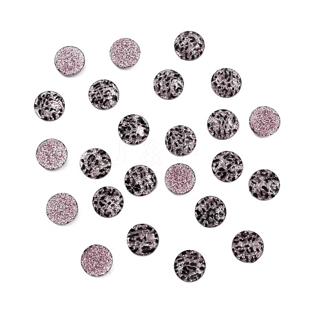 Printed Resin Cabochons CRES-WH0010-6-1