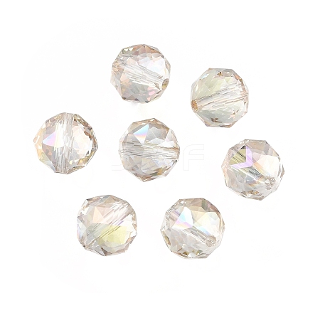 Electroplate Transparent Round Glass Beads GL-CBA6A73-AB02-1