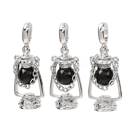 Natural Obsidian Pendants GG-CBA0251-04P-07-1