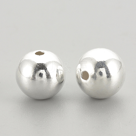 925 Sterling Silver Beads STER-S002-15-6mm-1