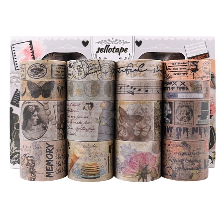 Retro Paper Decorative Tapes PW-WG69310-03-1