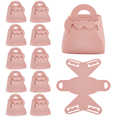 12Pcs Folding Hollow Heart Bag Shaped PU Leather Candy Gift Tote Boxes for Christmas Party Wedding Favors ABAG-AR0001-10-1