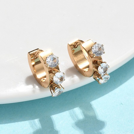 201 Stainless Steel Hoop Earrings EJEW-D354-15G-1