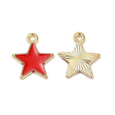 Alloy Enamel Pendants ENAM-C005-01G-06-1