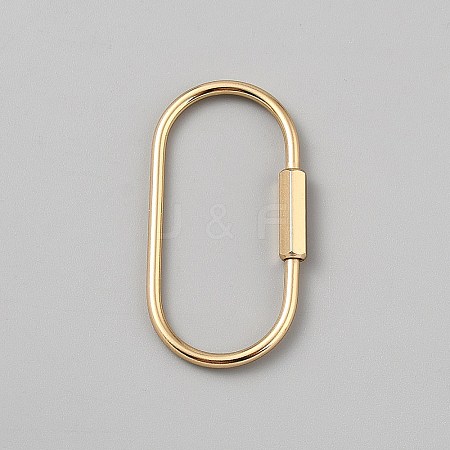 Brass Locking Carabiner KK-WH0001-34C-1