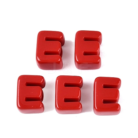 Opaque Acrylic European Beads OACR-M027-01E-06-1