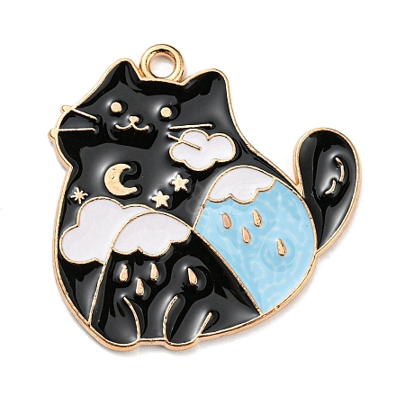 Alloy Enamel Pendants ENAM-P250-B01-G-1