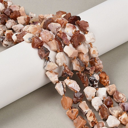 Raw Rough Natural Fire Opal Beads Strands G-C253-02-1