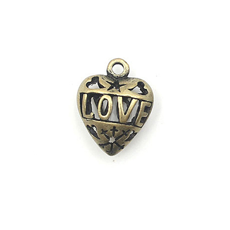 Heart Theme Tibetan Style Alloy Pendants PW-WG8919A-04-1