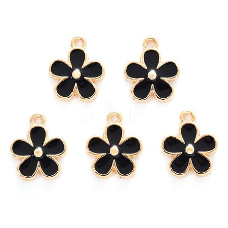 Alloy Enamel Charms X-ENAM-R059-02D-RS-1