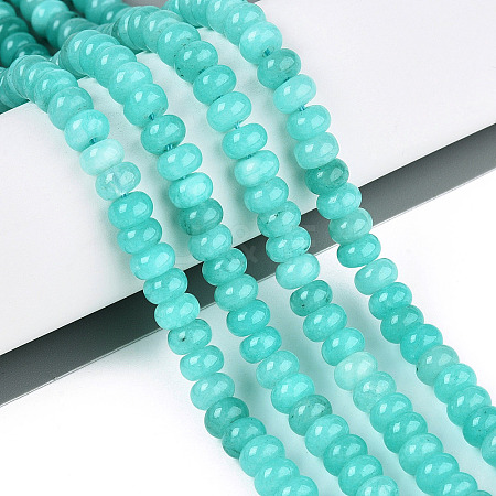 Dyed Natural White Jade Beads Strands G-T139-59A-10-1