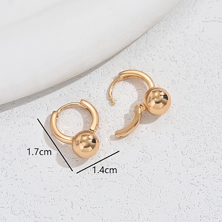 Romantic Metal Heart Stud Earrings for Women FH3609-2-1