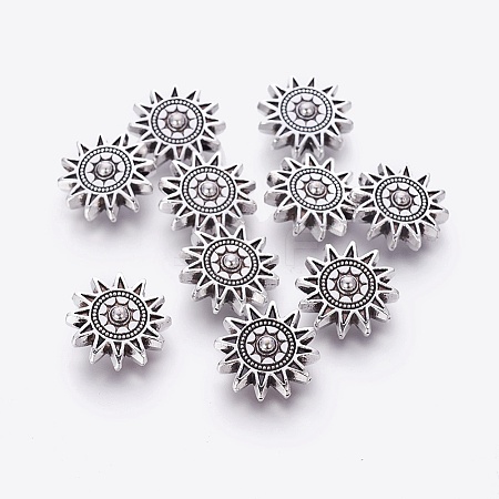 Tibetan Style Alloy Sun Beads LS-TIBEP-GC188-AS-NR-1