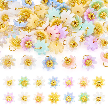 50Pcs Opaque Resin Charms PALLOY-TA00223-1