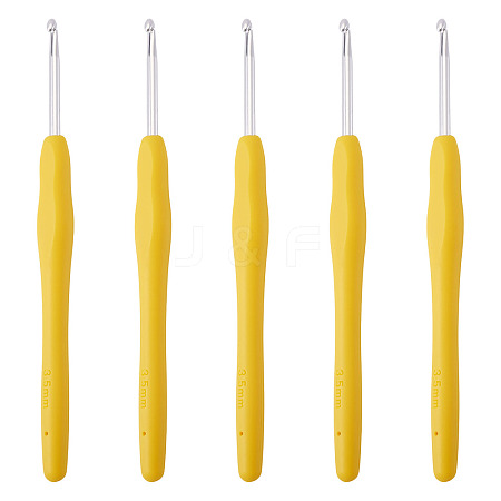 TPR Handle Aluminum Crochet Hook Needles TOOL-TA0001-13D-1
