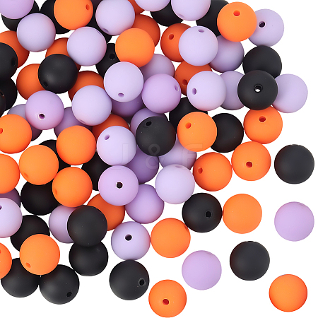 Rubberized Style Imitated Silicone Acrylic Beads MACR-PA0001-06A-04-1