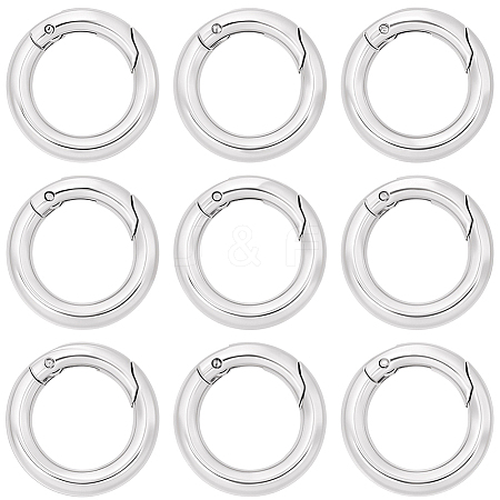 12Pcs Brass Spring Gate Rings KK-SC0008-03P-1