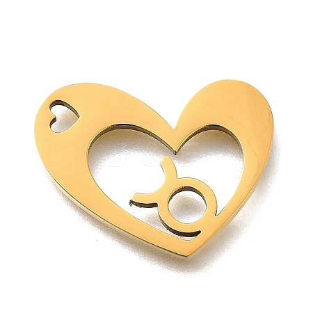 201 Stainless Steel Pendants STAS-A116-01G-02-1