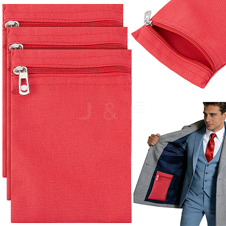 Canvas Cloth Zipper Bags ABAG-WH0077-09B-05-1