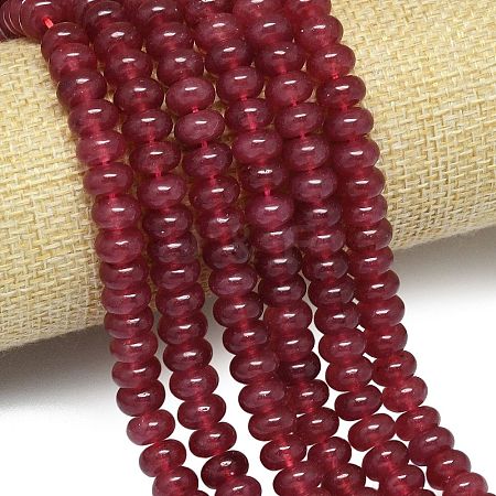 Natural Malaysia Jade Beads Strands G-B165-G01-5x8mm-22-1