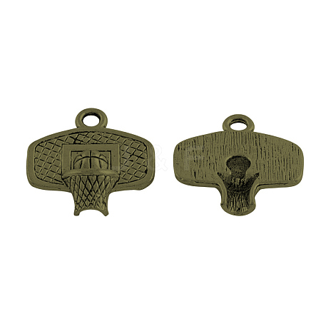 Tibetan Style Alloy Sport Pendants TIBEP-36227-AB-NR-1