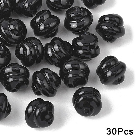 30Pcs Opaque Acrylic Beads OACR-YW0003-87L-1