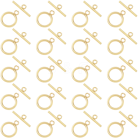 20 Sets 304 Stainless Steel Toggle Clasps STAS-BBC0008-07-1