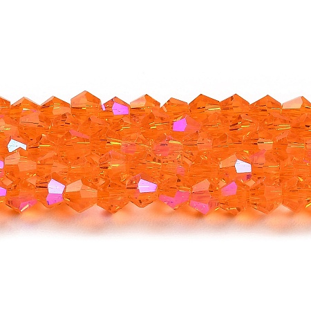 Transparent Electroplate Glass Beads Strands LS-EGLA-A039-T3mm-L11-1