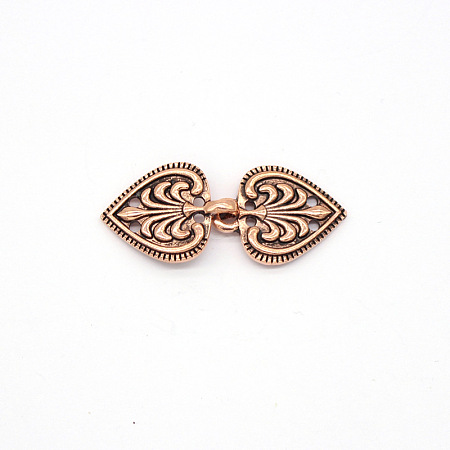 Eco-Friendly Zinc Alloy Hook Clasps PALLOY-WH0031-01R-1