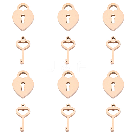 304 Stainless Steel Charms STAS-UN0012-02RG-1