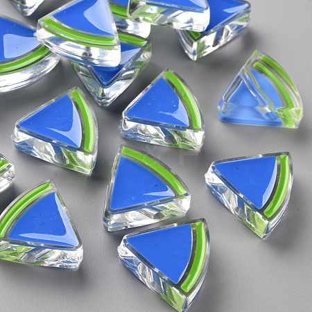 Transparent Enamel Acrylic Beads TACR-S155-001K-1