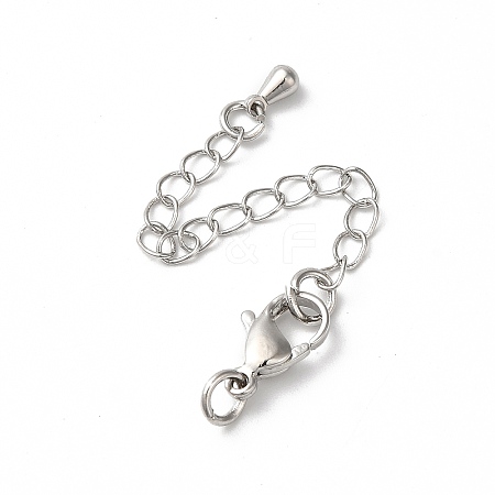 Rack Plating Brass Ends with Chain and Clasps LS-KK-F873-01P-01-1