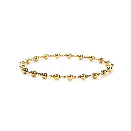 Classic Stainless Steel Ball Chains Stretch Bracelets for Women SB9710-1-1