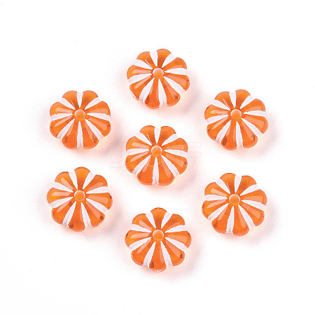 Transparent Acrylic Beads TACR-T028-46-1