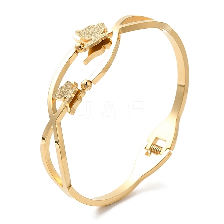 Adjustable Butterfly Torque Bangles BJEW-F474-15G-1