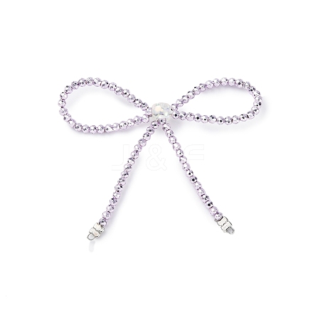 Alloy & Glass Bowknot Chandelier Component Links PALLOY-D360-01G-1