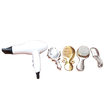 Mini Plastic Hair Dryer & Mirror & Comb Set Model PW-WGCFD14-01-1