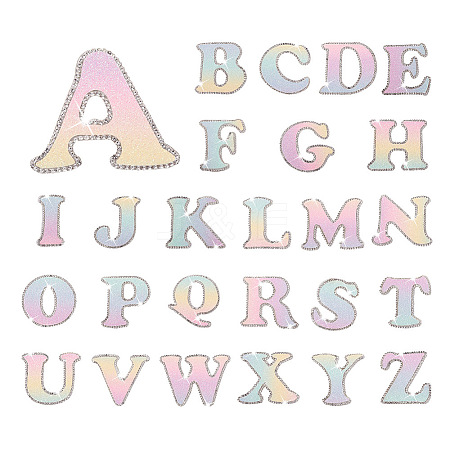 26 Letters Cloth Iron/Sew on Patches PJ-TAC0004-04A-1