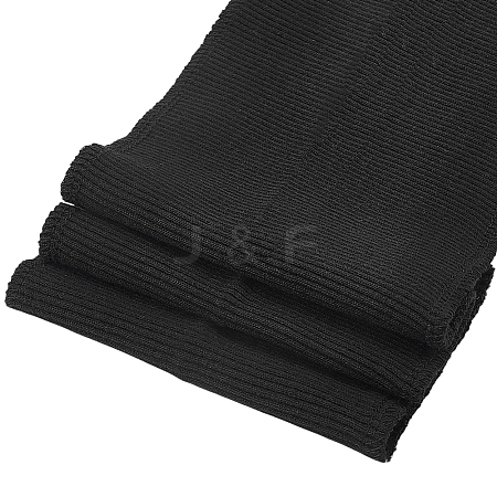 Polyester Ribbed Elastic Fabric for Collar DIY-WH0698-094B-1