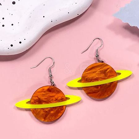 Iron Acrylic Dangle Earrings for Women WG9CD67-02-1