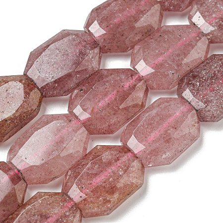 Natural Strawberry Quartz Beads Strands G-P544-B01-01-1