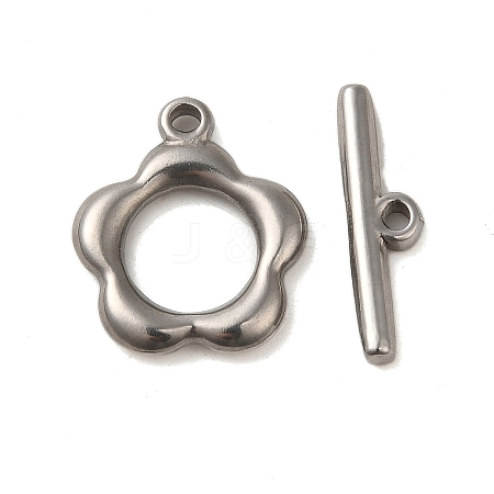 Non-Tarnish 304 Stainless Steel Toggle Clasps LS-STAS-Q324-16P-1